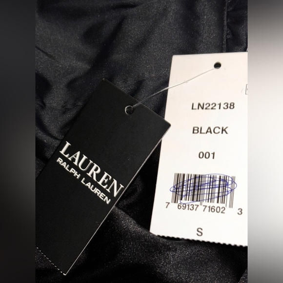 Lauren Ralph Lauren Velvet Black Label Hood Midi Dress Preppy Whimsgoth S NEW - Picture 9 of 11